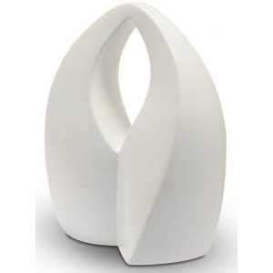 Ceramic Urn (White) - Contemporary Design